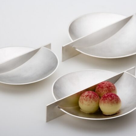 Condiment Dishes Fine silver  120mm, and 100mm diameter